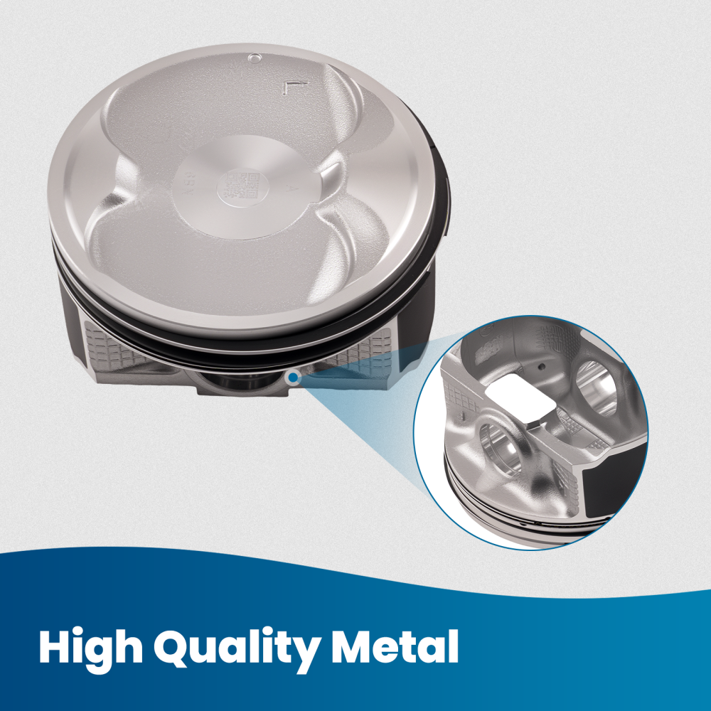 Pistons w/ Rings Set for 99-05 compatible for Subaru Forester Impreza Legacy 2.5L 16v SOHC EJ25