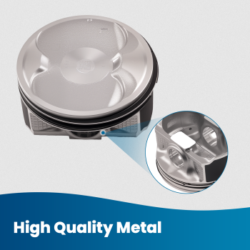 Pistons w/ Rings Set for 99-05 compatible for Subaru Forester Impreza Legacy 2.5L 16v SOHC EJ25