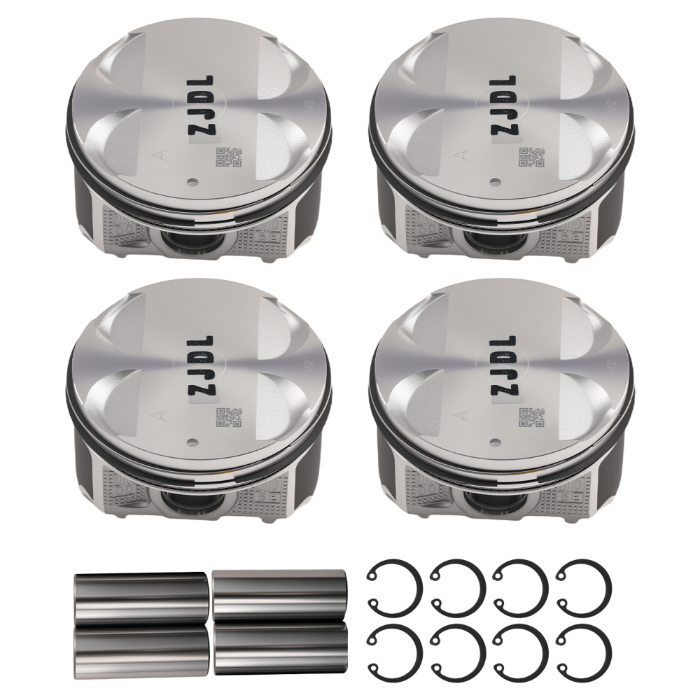 Pistons w/ Rings for 02-05 compatible for Subaru Impreza WRX compatible for Saab Turbo 2.0L DOHC EJ20