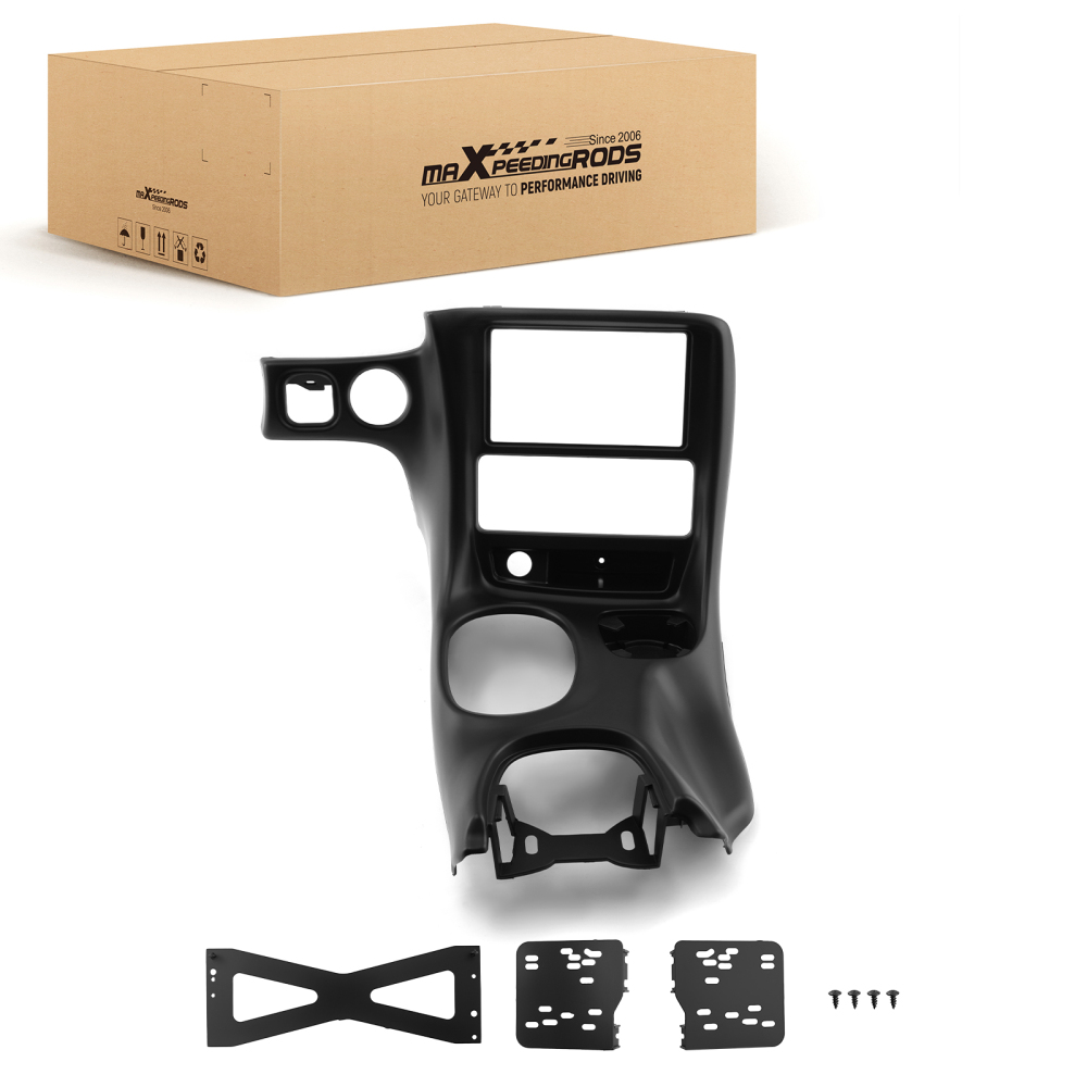 Black Radio Dashboard Panel compatible for Chevy Corvette C5 1997-2004 Center 10407815