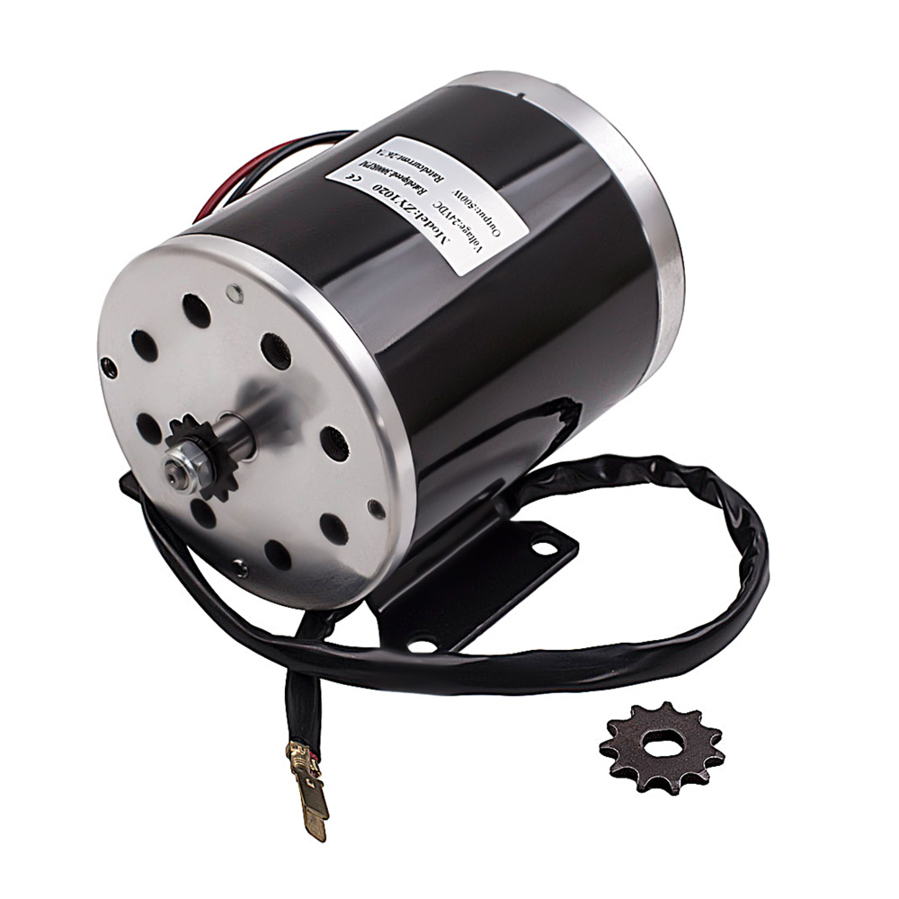 Motore Elettrico 24V DC 500W Motor Per Scooter E Bike Go Kart E-Motorino Nuovo