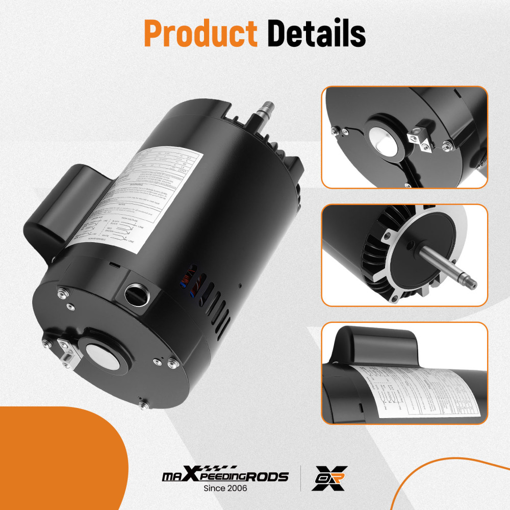 230V0.75 HP Swimming Pool Pump compatible for Polaris PB4-60 Pump Motor B625 3450RPM