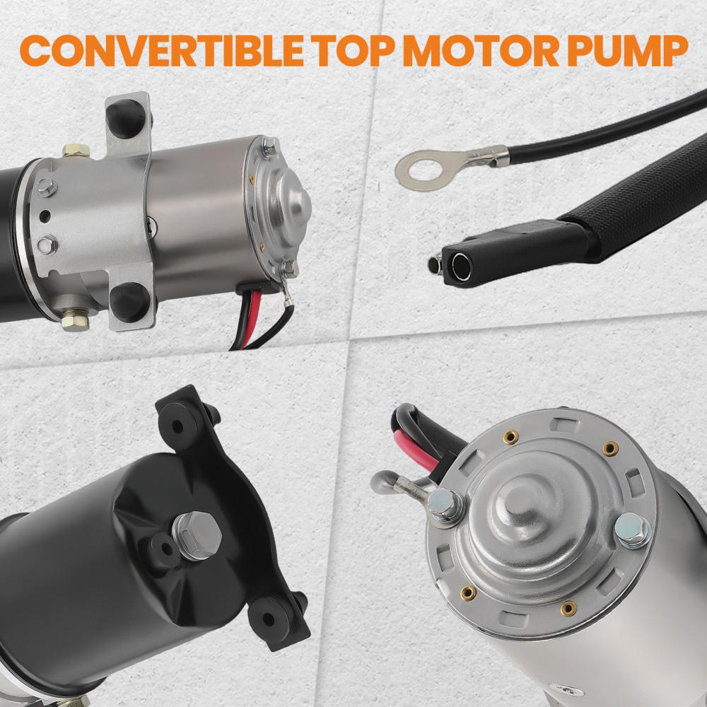 Convertible Top Power Motor Hydraulic Pump compatible for Ford Mustang Ptm-2 1979-1993