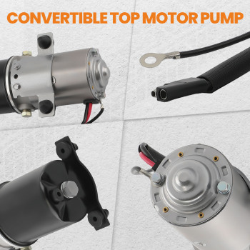 Convertible Top Power Motor Hydraulic Pump compatible for Ford Mustang Ptm-2 1979-1993