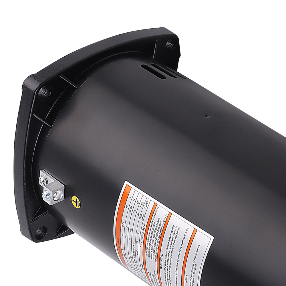 1HP 115/230V Pool Pump Motor 48Y Full Rated Square Flange Swimming Pool Motor