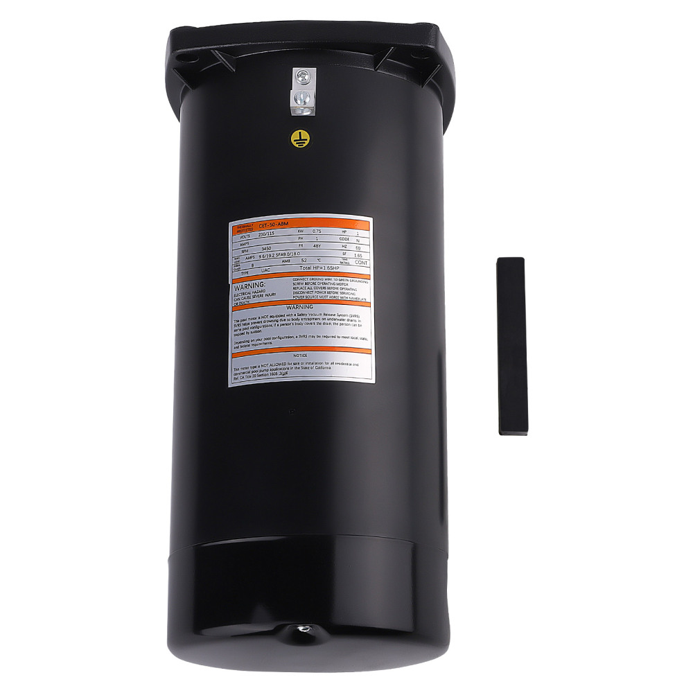 1HP 115/230V Pool Pump Motor 48Y Full Rated Square Flange Swimming Pool Motor