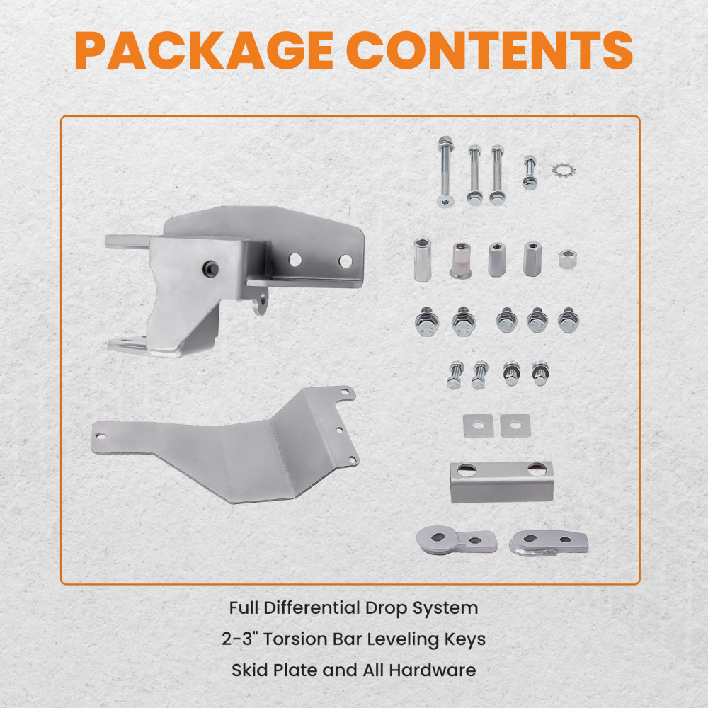 Differential Diff Drop compatible for Chevrolet GMC Silverado Sierra 2500HD 3500 4WD 01-10