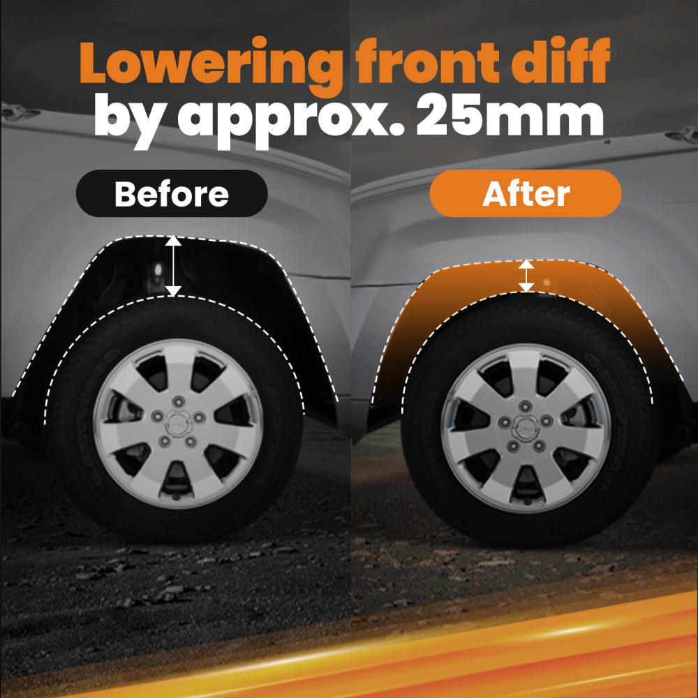 Diff Drop Kit for Toyota Landcruiser 100 Series with IFS HDJ100 UZJ100 1998-2007