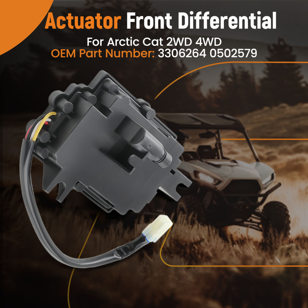 Actuator Front Differential Gearcase compatible for Arctic Cat 2WD 4WD 0502-579 3306-264