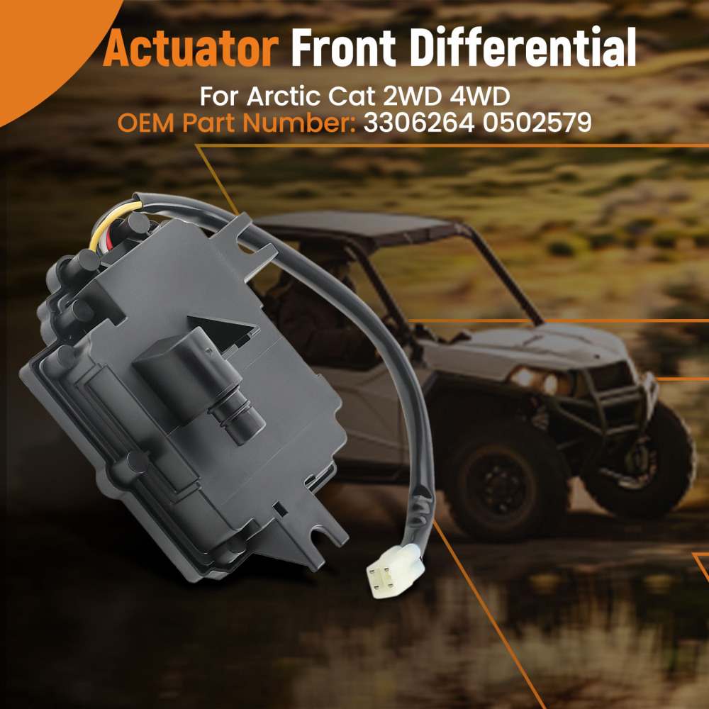 Actuator Front Differential Gearcase compatible for Arctic Cat 2WD 4WD 0502-579 3306-264