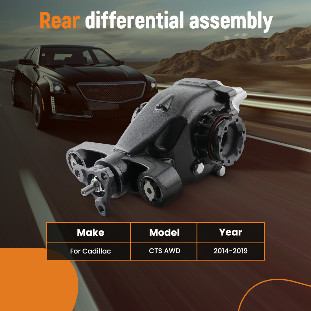 3.27 Ratio Rear Differential Axle Carrier Assembly compatible for Cadillac CTS AWD 14-2019