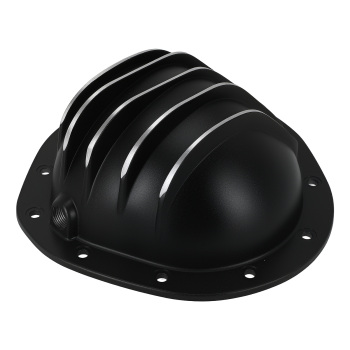 Aluminum Black Differential Cover compatible for GMC 1/2 Ton 1962-1982 w/ Drain Plug