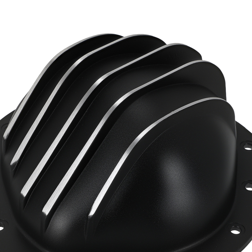 Aluminum Black Differential Cover compatible for GMC 1/2 Ton 1962-1982 w/ Drain Plug