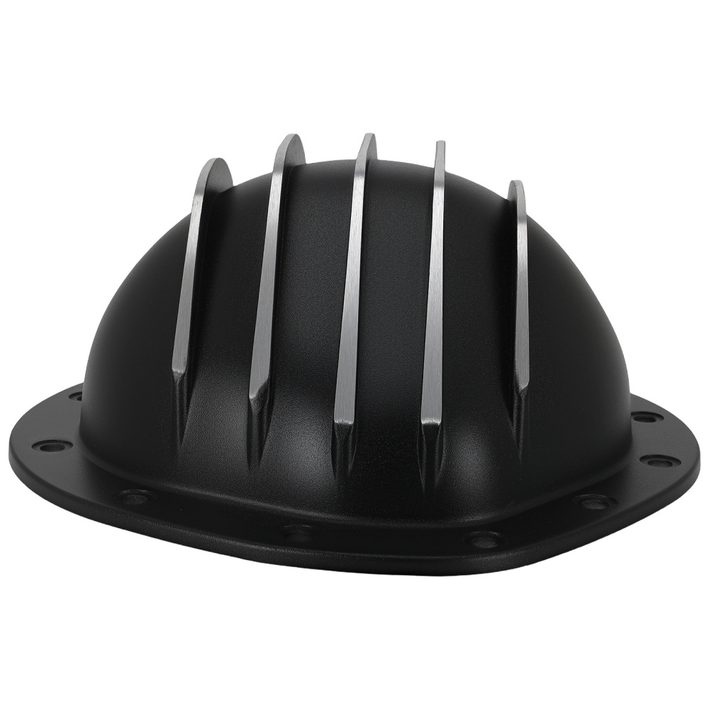 Aluminum Black Differential Cover compatible for GMC 1/2 Ton 1962-1982 w/ Drain Plug