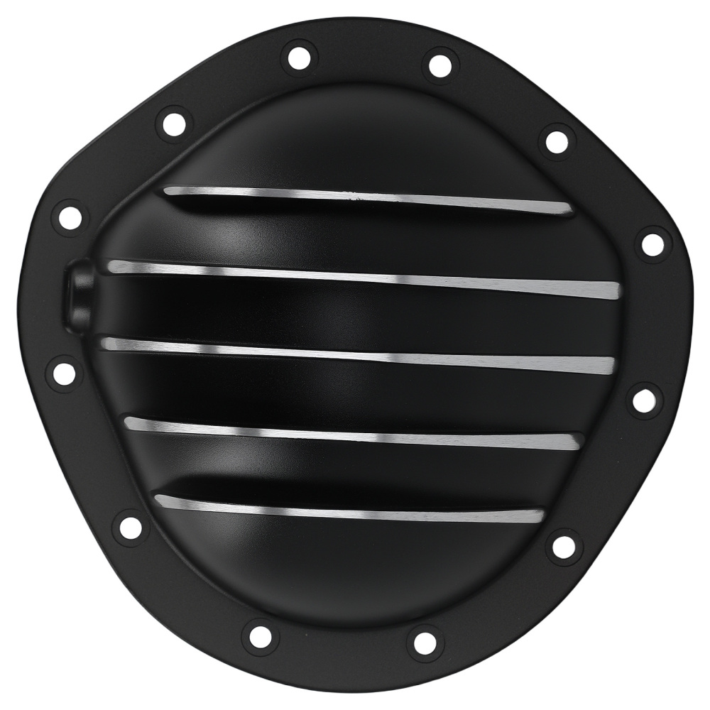 Aluminum Black Differential Cover compatible for GMC 1/2 Ton 1962-1982 w/ Drain Plug