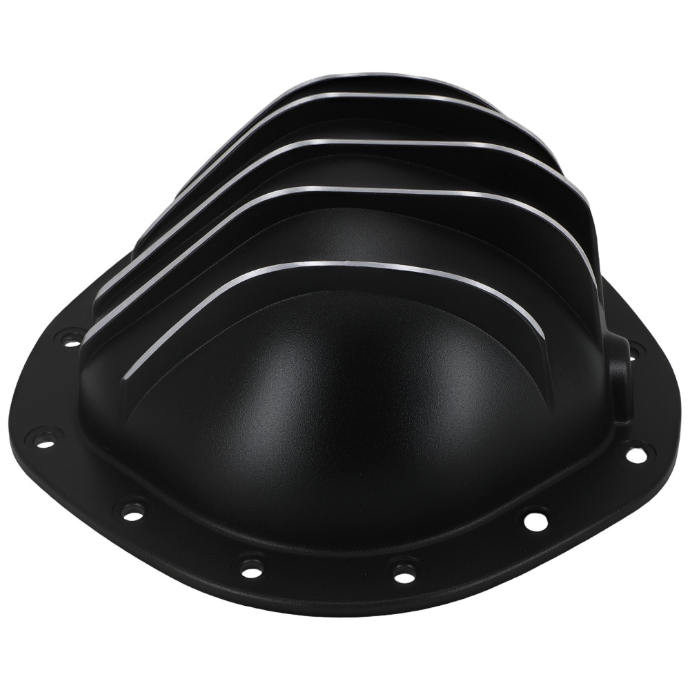Aluminum Black Differential Cover compatible for GMC 1/2 Ton 1962-1982 w/ Drain Plug