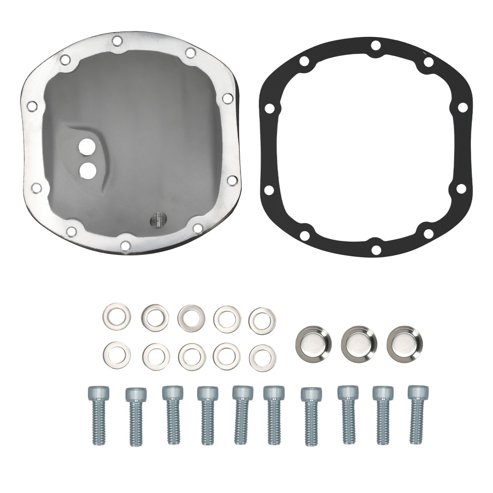 Aluminum Black Rear Differential Cover compatible for Jeep Wrangler Cherokee 1987-2022