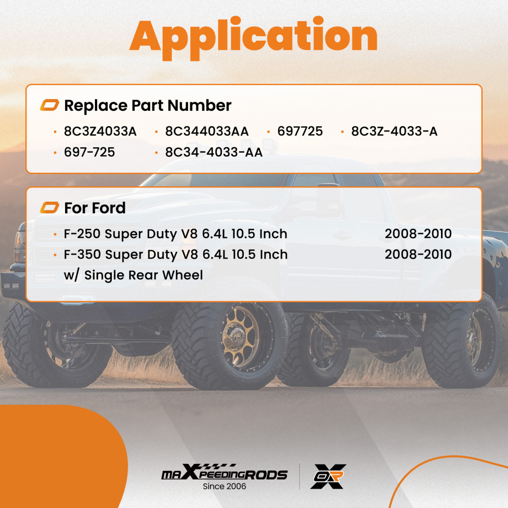 Aluminum Differential Cover compatible for Ford F-350 Super Duty 2008-2010 8C3Z4033A