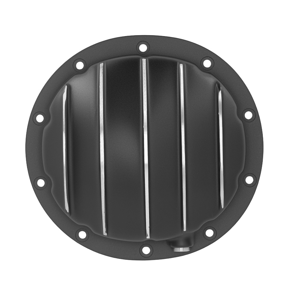 Aluminum Black Differential Cover 8.58.6 Ring Gear DIff 10 Bolt Cast compatible for GM