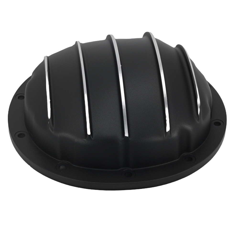Aluminum Black Differential Cover 8.58.6 Ring Gear DIff 10 Bolt Cast compatible for GM