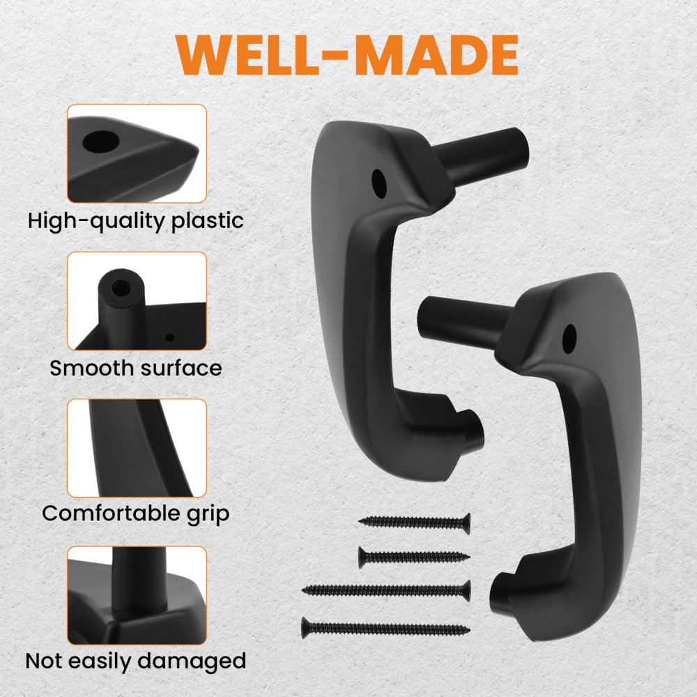 Interior Front Door Pull Handles compatible for Ford Fiesta D2BB-A23943-CA35B Manual Window