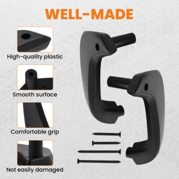 Interior Front Door Pull Handles compatible for Ford Fiesta D2BB-A23943-CA35B Manual Window