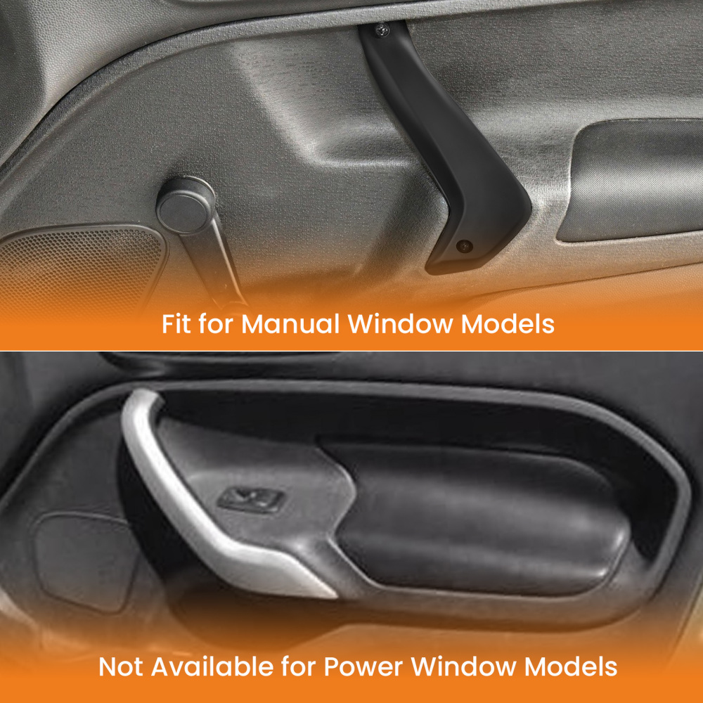 Interior Front Door Pull Handles compatible for Ford Fiesta D2BB-A23943-CA35B Manual Window