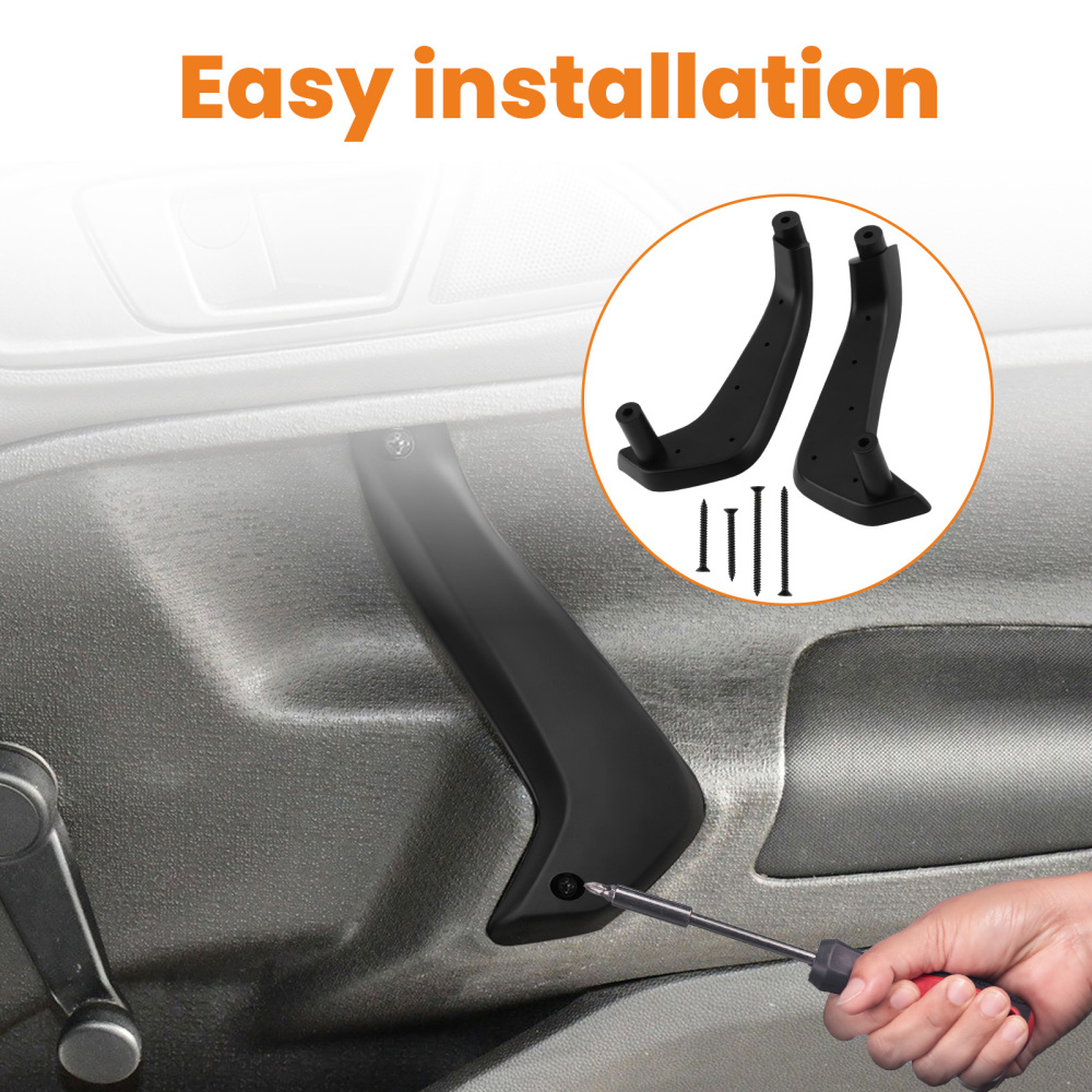 Interior Front Door Pull Handles compatible for Ford Fiesta D2BB-A23943-CA35B Manual Window