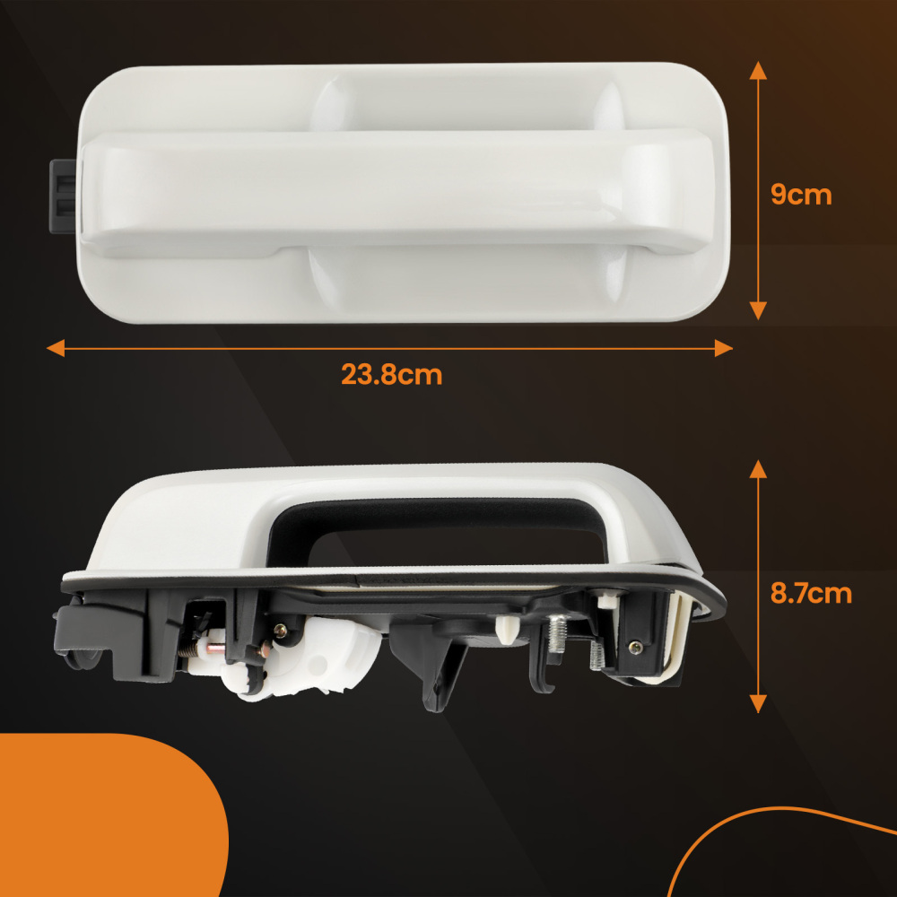 Pearl compatible for White Door Handle FrontRear compatible for Ford Super Duty F250 F350 JC3Z2522404AC