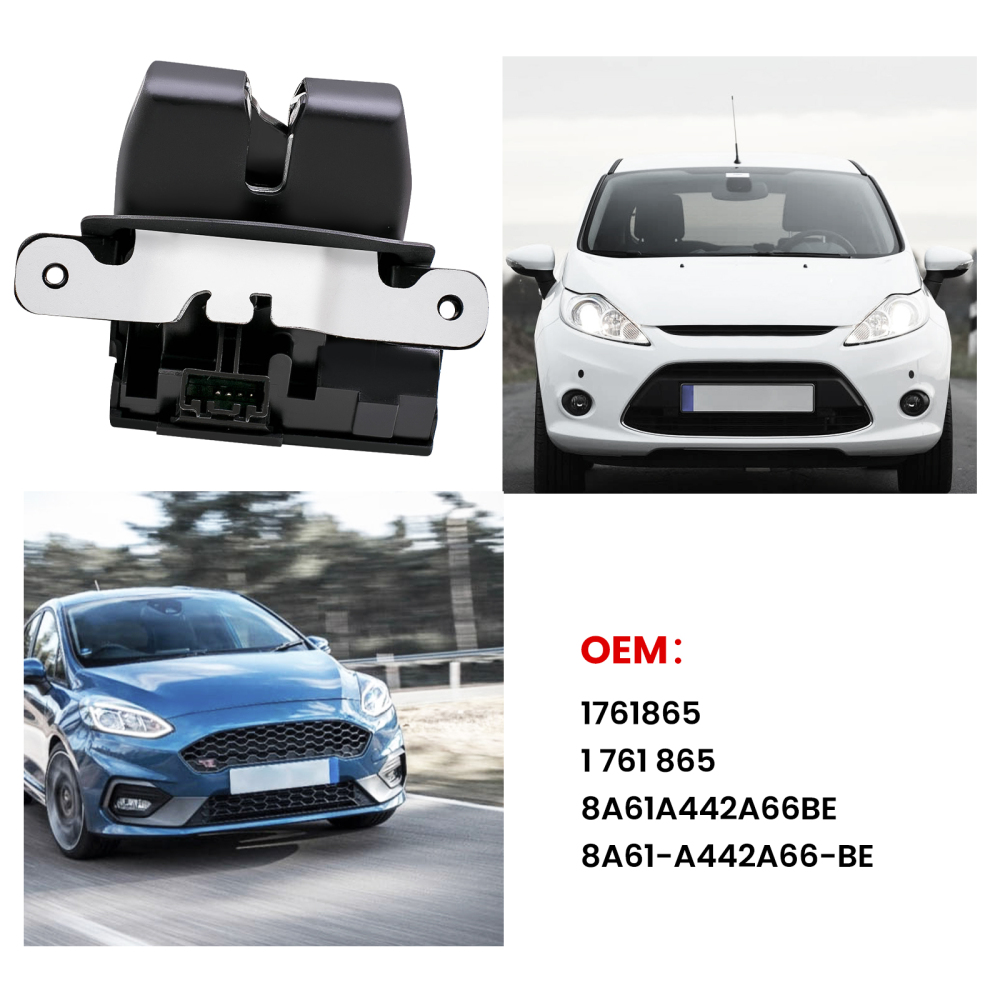 Boot Tailgate Door Lock Actuator compatible for Ford B-Max 1.0L I3 compatible for EcoBoost 1.4L I4 compatible for Duratec