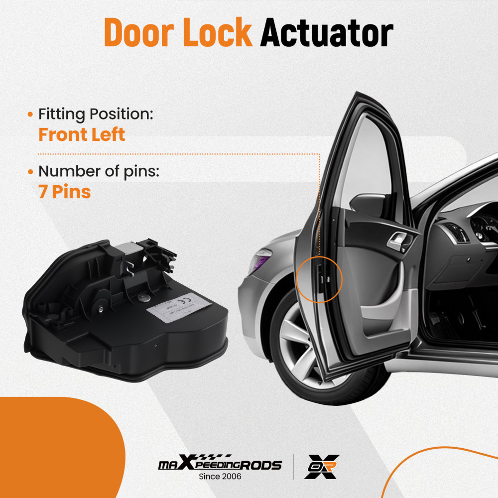 Sistema di blocco porta anteriore sinistro compatibile per BMW 1 serie 3 serie 5 serie 7 serie X1 X3 X5 X6 Z4