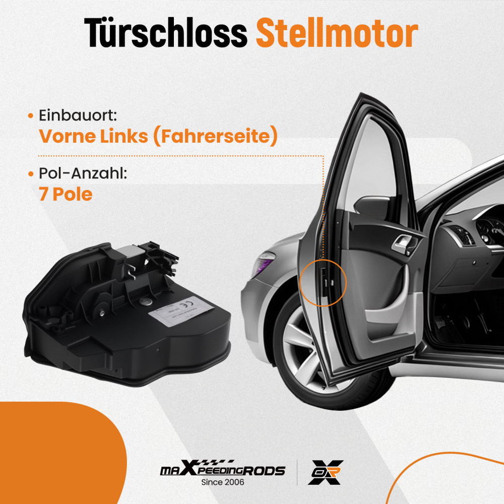 Sistema di blocco porta anteriore sinistro compatibile per BMW 1 serie 3 serie 5 serie 7 serie X1 X3 X5 X6 Z4