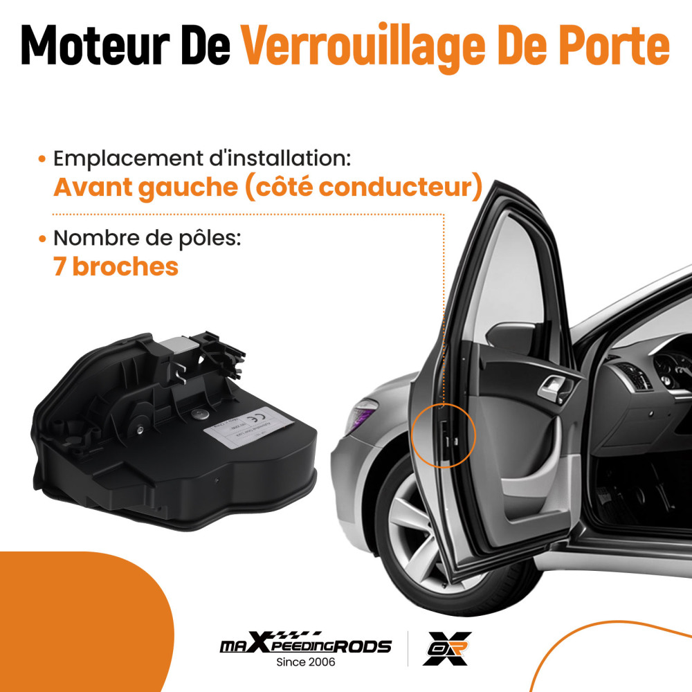 Sistema di blocco porta anteriore sinistro compatibile per BMW 1 serie 3 serie 5 serie 7 serie X1 X3 X5 X6 Z4