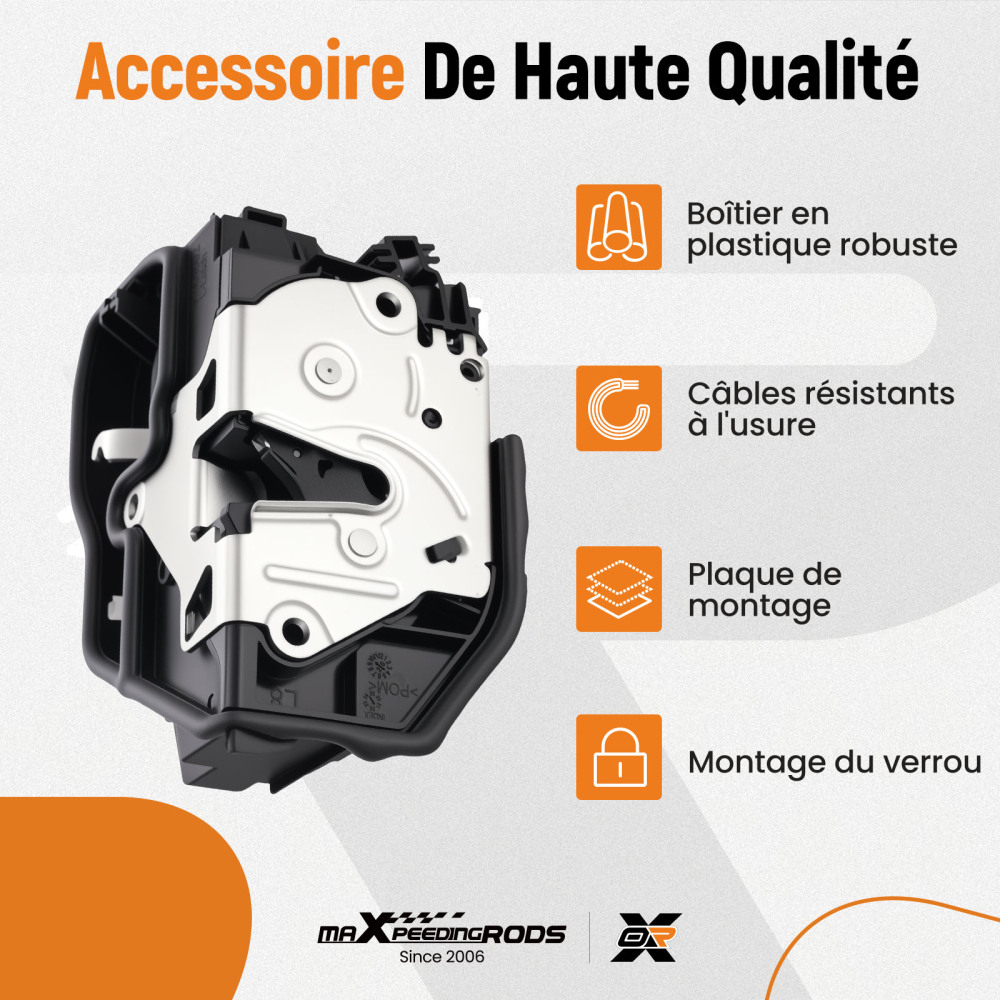 Sistema di blocco porta anteriore sinistro compatibile per BMW 1 serie 3 serie 5 serie 7 serie X1 X3 X5 X6 Z4