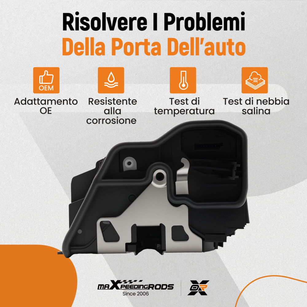 Sistema di blocco porta anteriore sinistro compatibile per BMW 1 serie 3 serie 5 serie 7 serie X1 X3 X5 X6 Z4
