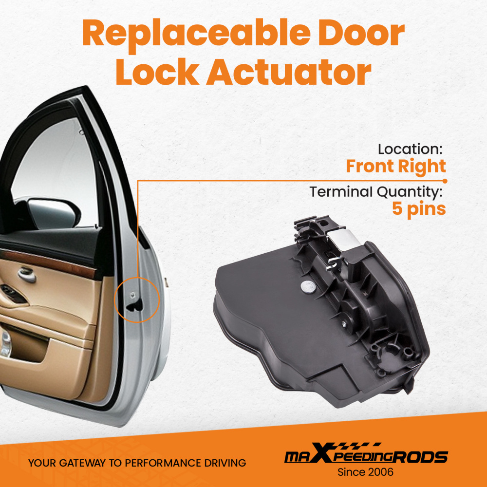 Door Lock Latch Actuator Front Right Passenger compatible for BMW E90 E60 E63 E83
