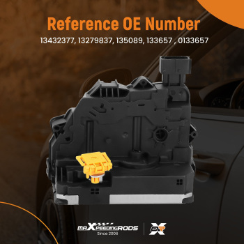 Door Lock Actuator compatible for Vauxhall Meriva B 10-2017 Rear Right 13432377 9 Pin Black