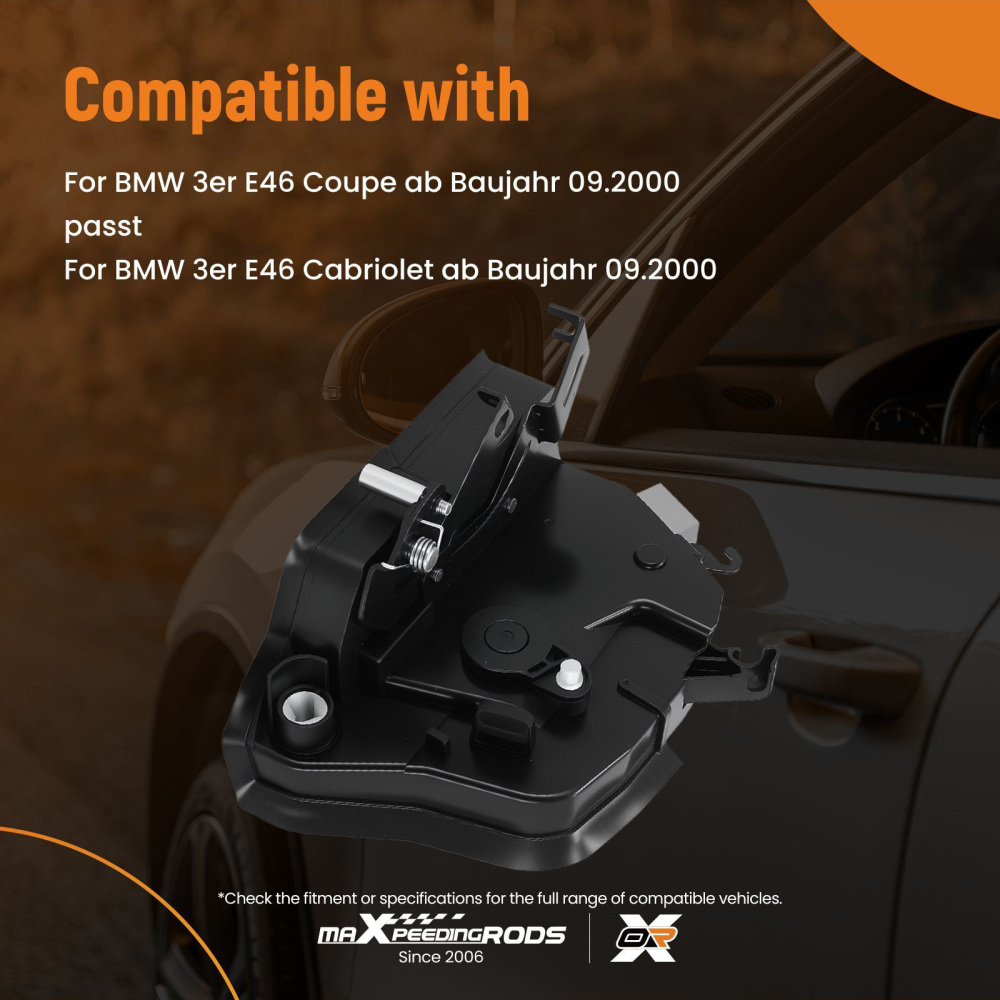 Actionneur Porte Conducteur compatible pour BMW E46 Coupé Cabriolet 2000+ A51217011247 7Pin