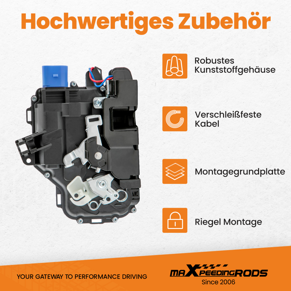 Front Left Passenger Door Lock Actuator compatible for VW Transporter T5 T6 3B1837015AQ