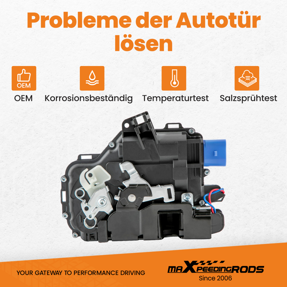 Front Left Passenger Door Lock Actuator compatible for VW Transporter T5 T6 3B1837015AQ