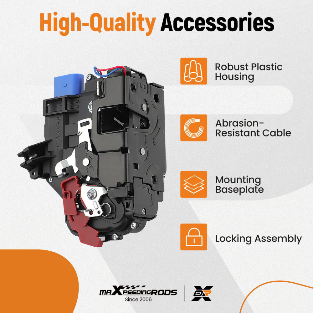 FRONT Passenger Side DOOR LOCK Actuator compatible for VW GOLF MK5 JETTA 03-09 3D1837015