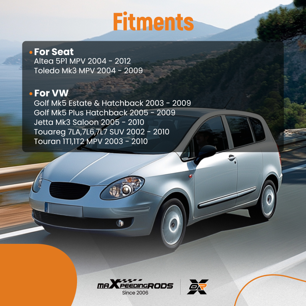 Front Right Side Door Lock Control Mechanism compatible for VW Golf Mk5 (2003-2009) LHD