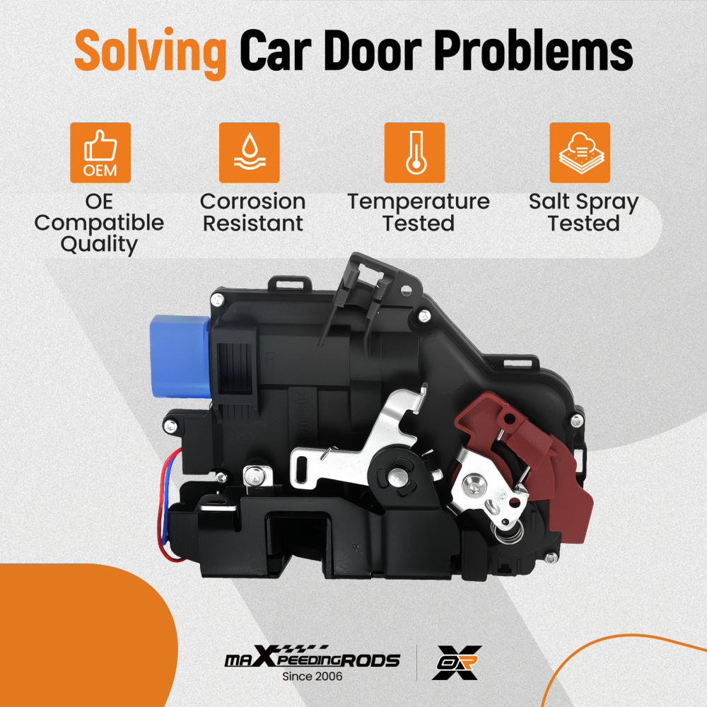Door Lock Control Mechanism compatible for VW Golf Mk5 2003-2009 Front Right /Driver Side 