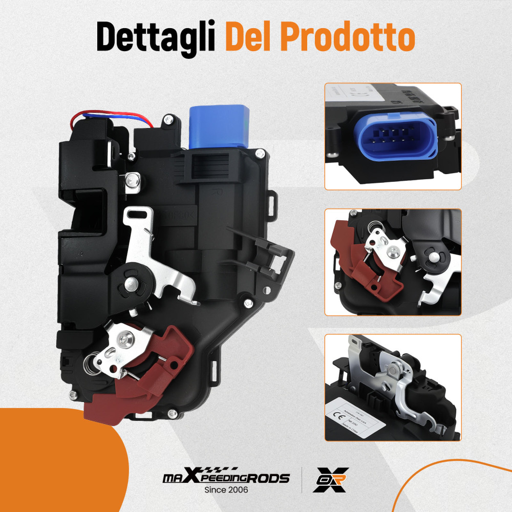 Anteriore Destro Lato Guidatore Porta Meccanismo di blocco compatibile per VW GOLF 5 MK5