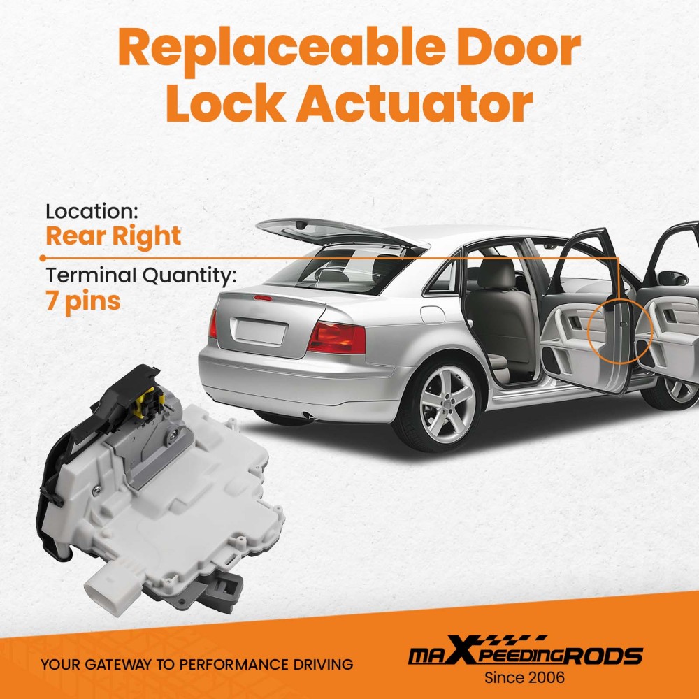  Compatible for Audi A3 A4 A6 S6 C6 A8 4F0839016 Rear Right Door Lock Latch Actuator ON SALE