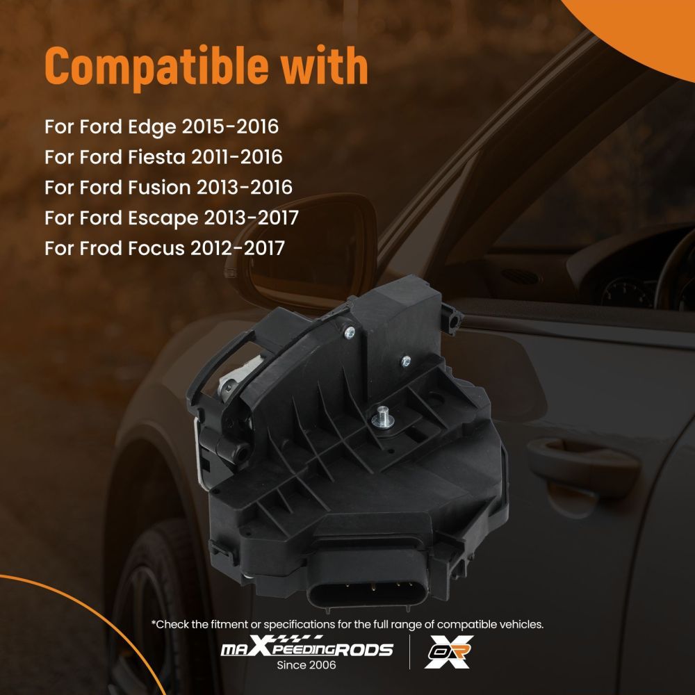 Rear Right Door Lock Actuator compatible for Ford Edge/Fiesta 2015-2016 BF6AF26412AD