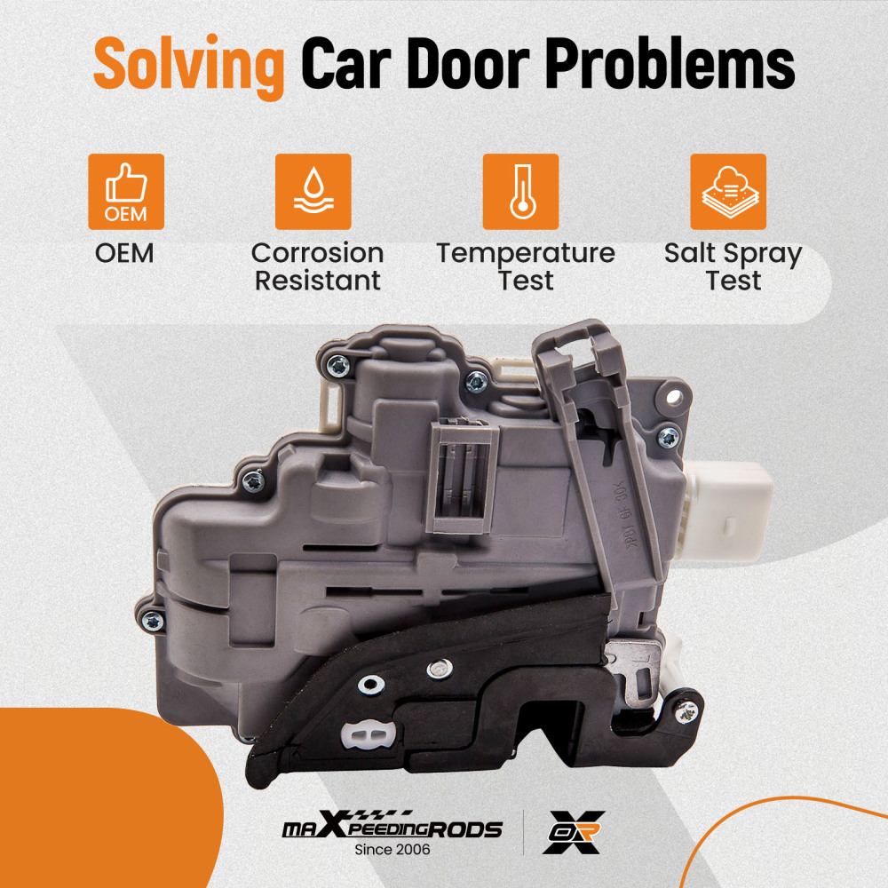 Door Lock Actuator Front Passenger Left compatible for Audi A3 8PA 8P7 8P1 A6 8E2837015AA