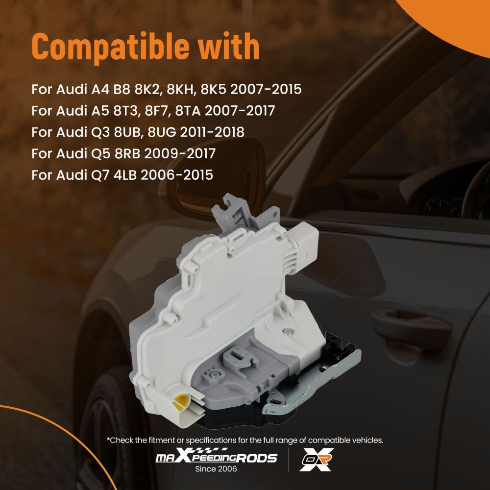 Door Lock Actuator compatible for Audi A4 2007-2015 8J2837016A Front Right 9 Pins
