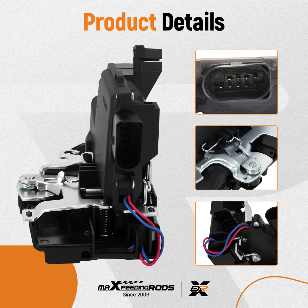 Door LockActuator Front Right Drivers Side compatible for Porsche 911 CoupeBoxster