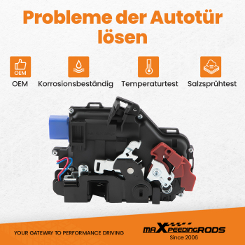 Rear Right /Rear Driver Side Door Lock Mechanism compatible for VW Golf Mk5 03-09 7L0839016